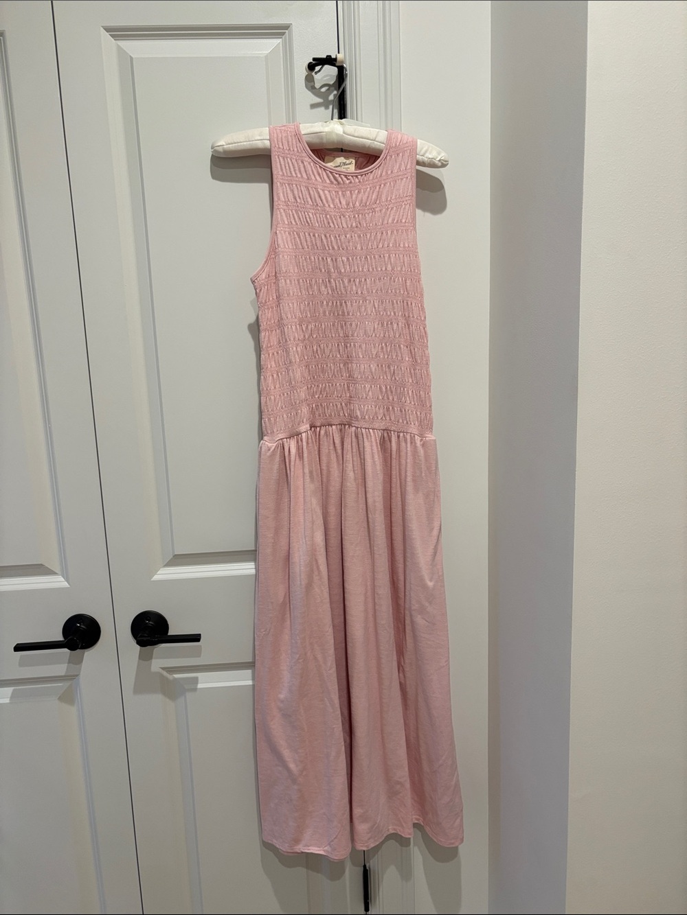 Universal Thread Light Pink Smocked Bodice Dress